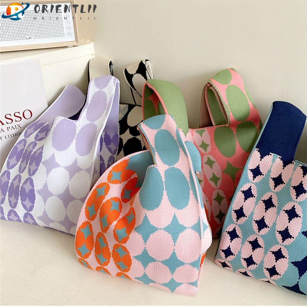 Túi Xách Đan Len Đeo Vai Màu Sắc Thời Trang Dành Cho Nữ