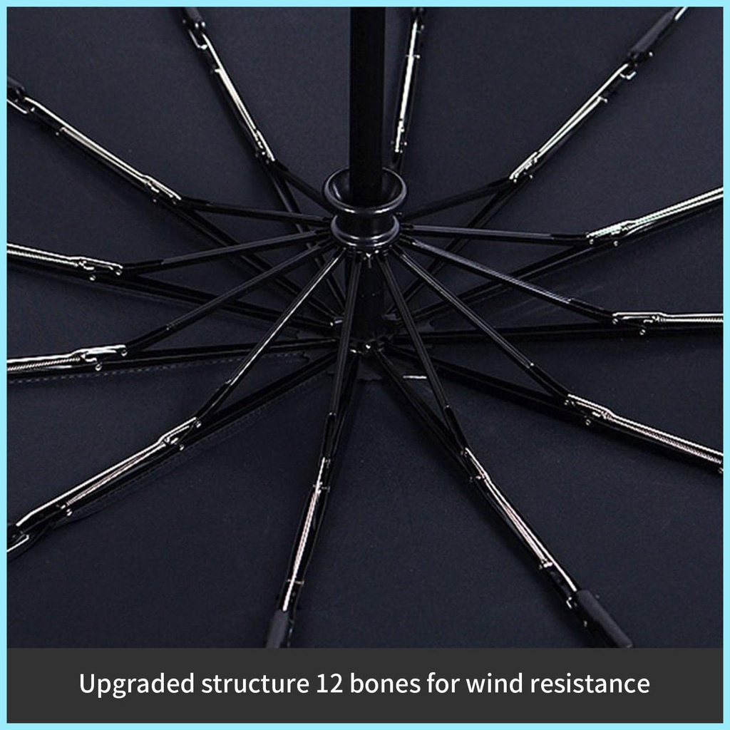 Dù Gấp Tự Động 12 Khúc Chống Gió Tiện Dụng Cho Nam Và Nữ