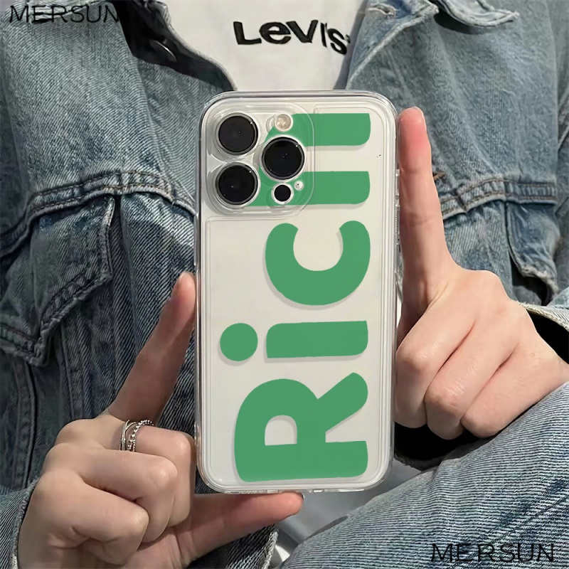 ✅Ốp Điện Thoại Mềm Chống Sốc In Chữ Tiếng Anh 6In FLCB Đơn Giản Cho Iphone 14pro 1213 11plus 78max