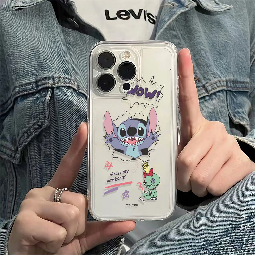 ✅Ốp Điện Thoại Mềm Chống Sốc Họa Tiết Stitch Cho Iphone126In 7813plusmax 11 14pro