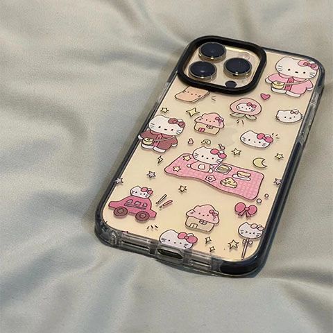 ✅Ốp Điện Thoại Dẻo Họa Tiết Hoạt Hình Chú Mèo Dễ Thương Cho Iphone13Iphone14Promax 8 LWGY 12plusKT Cat 711