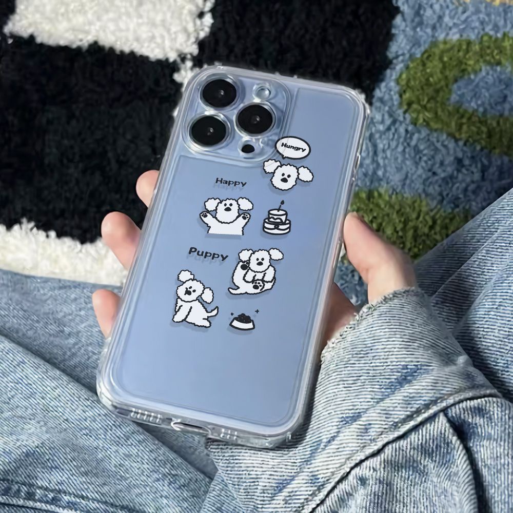 ✅Ốp Điện Thoại Dẻo Họa Tiết Bánh Ngọt / Chú Chó Dễ Thương Chống Sốc Cho iPhone12 14pro13plus 1178 Max6In
