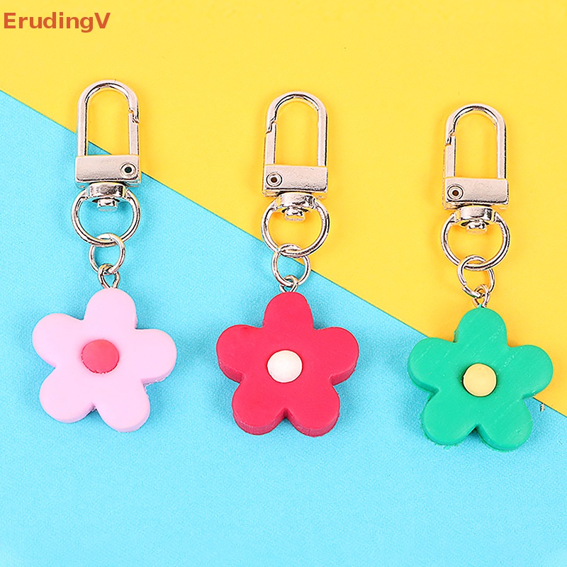 [ErudingV] Móc Khóa Ba Lô / Túi Xách Trang Trí Hình Hoa Màu Kẹo Dễ Thương [Mới]