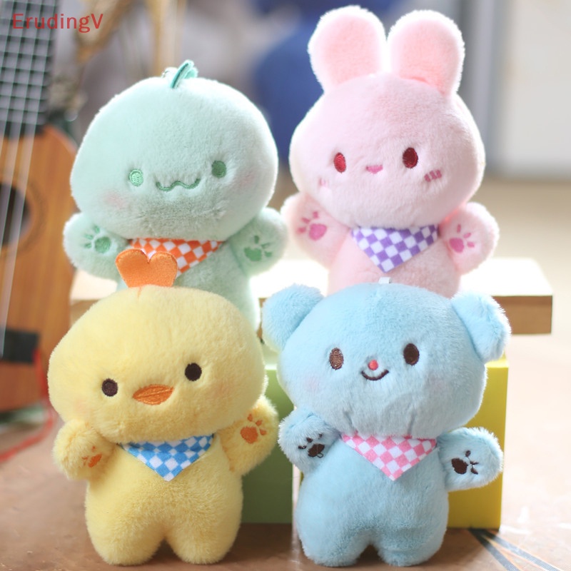 [ErudingV] 1 Móc Khóa Trang Trí Túi Xách Hình Gà / Gấu / Thỏ Nhồi Bông Dễ Thương