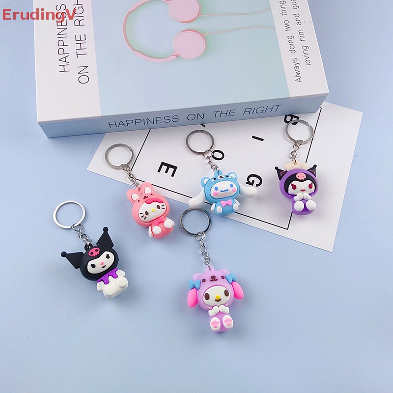 Móc Chìa Khóa [ErudingV] Kuromi Hello Kitty My Melody Girl Dễ Thương Bằng Nhựa Resin Nhỏ Gọn Dành Cho Cặp Đôi [Mới]
