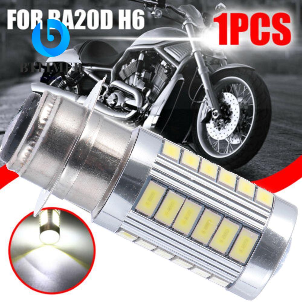Đèn Pha Xe Máy BTLIMER Màu Trắng Mới 33smd H6 BA20D