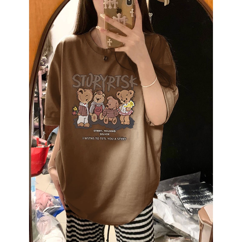 NRVP Áo Thun 100% Cotton Tay Ngắn Phong Cách Hàn Quốc Mới