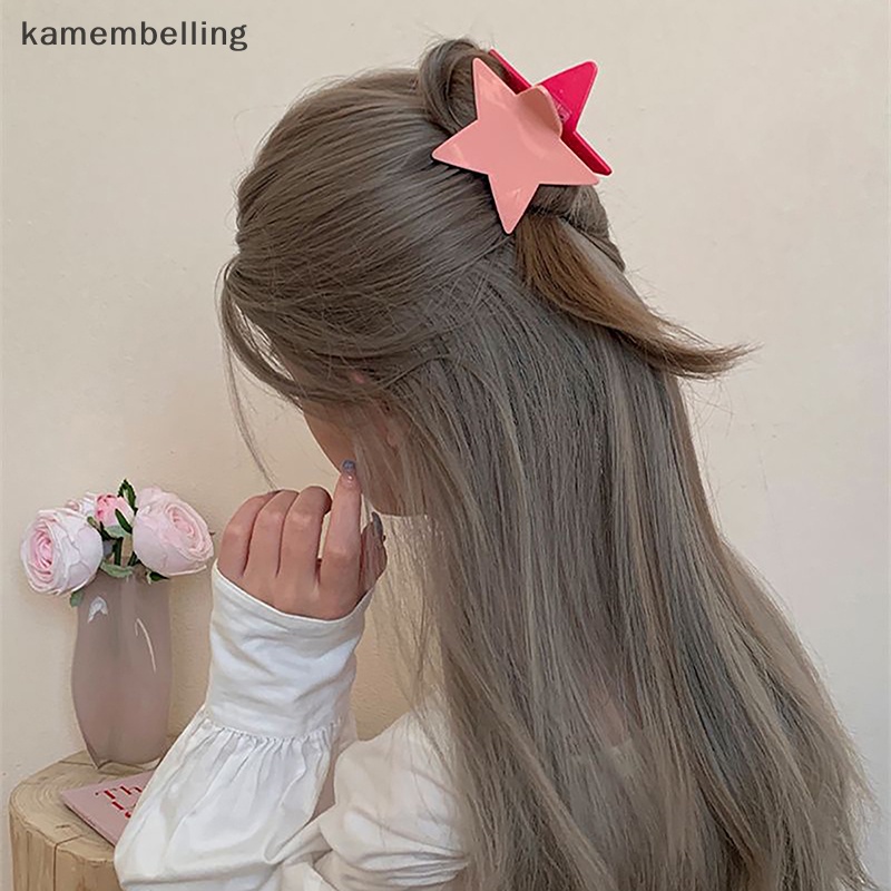 Kẹp Tóc Hình Ngôi Sao Năm Cánh Đính Đá Thời Trang Y2k