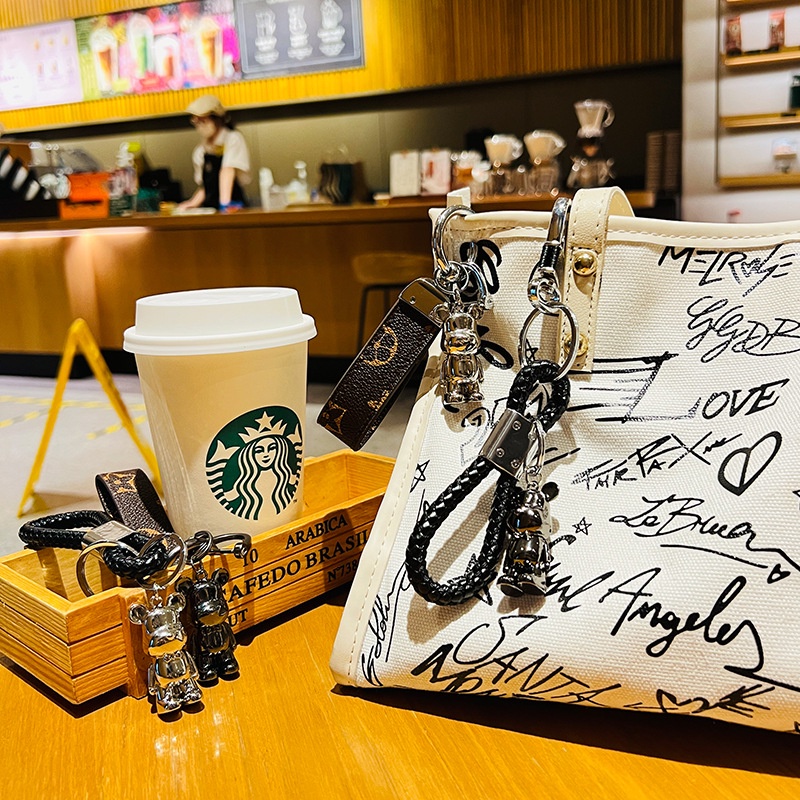 Móc Khóa Kim Loại Hình Chú Gấu Độc Đáo