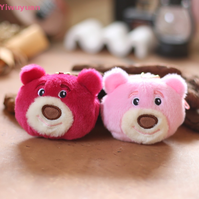 < Yiwuyuan > Móc Khóa Hình Gấu Dâu Tây Nhồi Bông Dành Cho Cặp Đôi Trẻ Em Mới