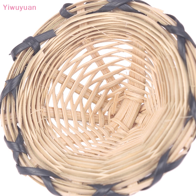 < Yiwuyuan > Nón Rơm Mini Đan Tay Trang Trí Nhà Búp Bê Thu Nhỏ Mới