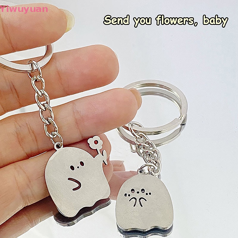 Móc Chìa Khóa Hình Ma Hoạt Hình Dễ Thương Thời Trang Làm Quà Tặng Cho Bạn Thân