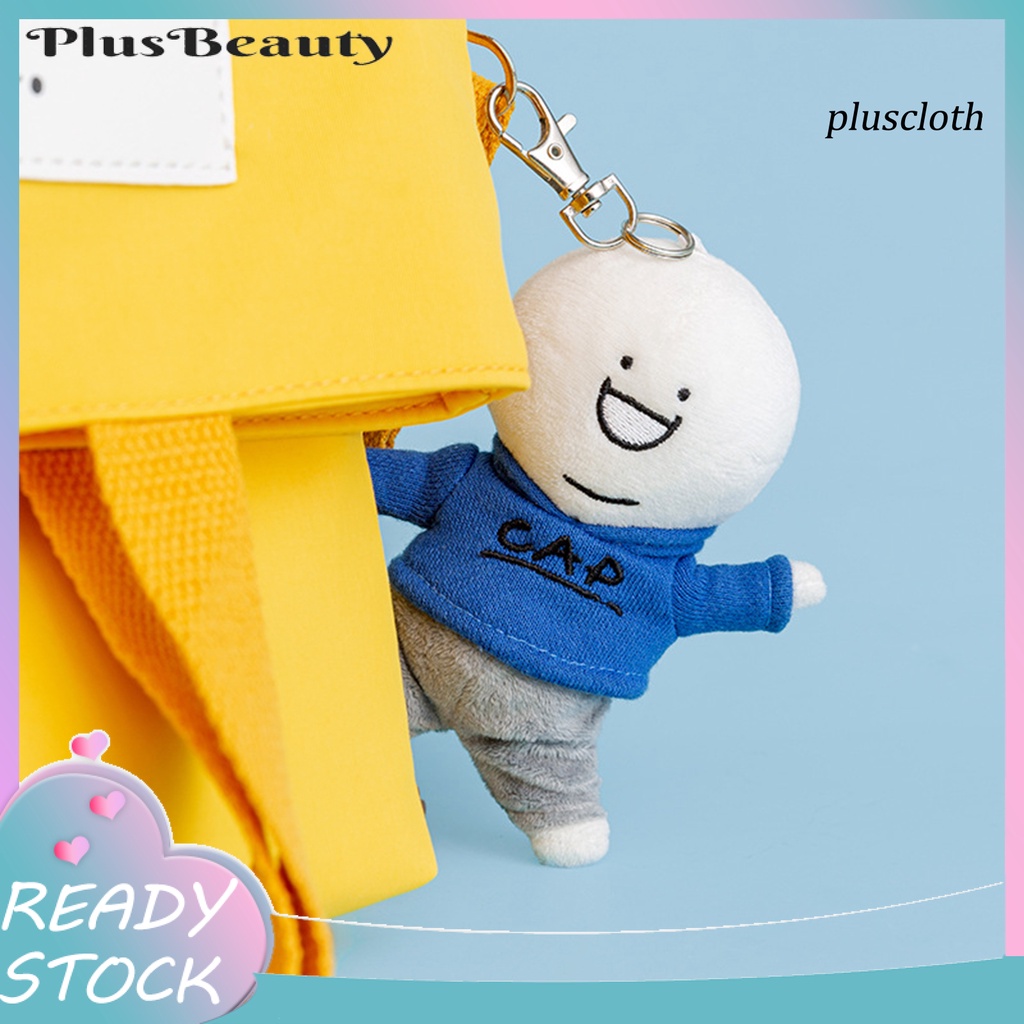 < Plus > Móc Khóa Búp Bê Nhồi Bông Hoạt Hình Màu Xanh Dương 12cm Có Khóa Sắt Dễ Thương Có Thể Thay Đổi Trang Trí Ba Lô Quà Tặng Cho Cặp