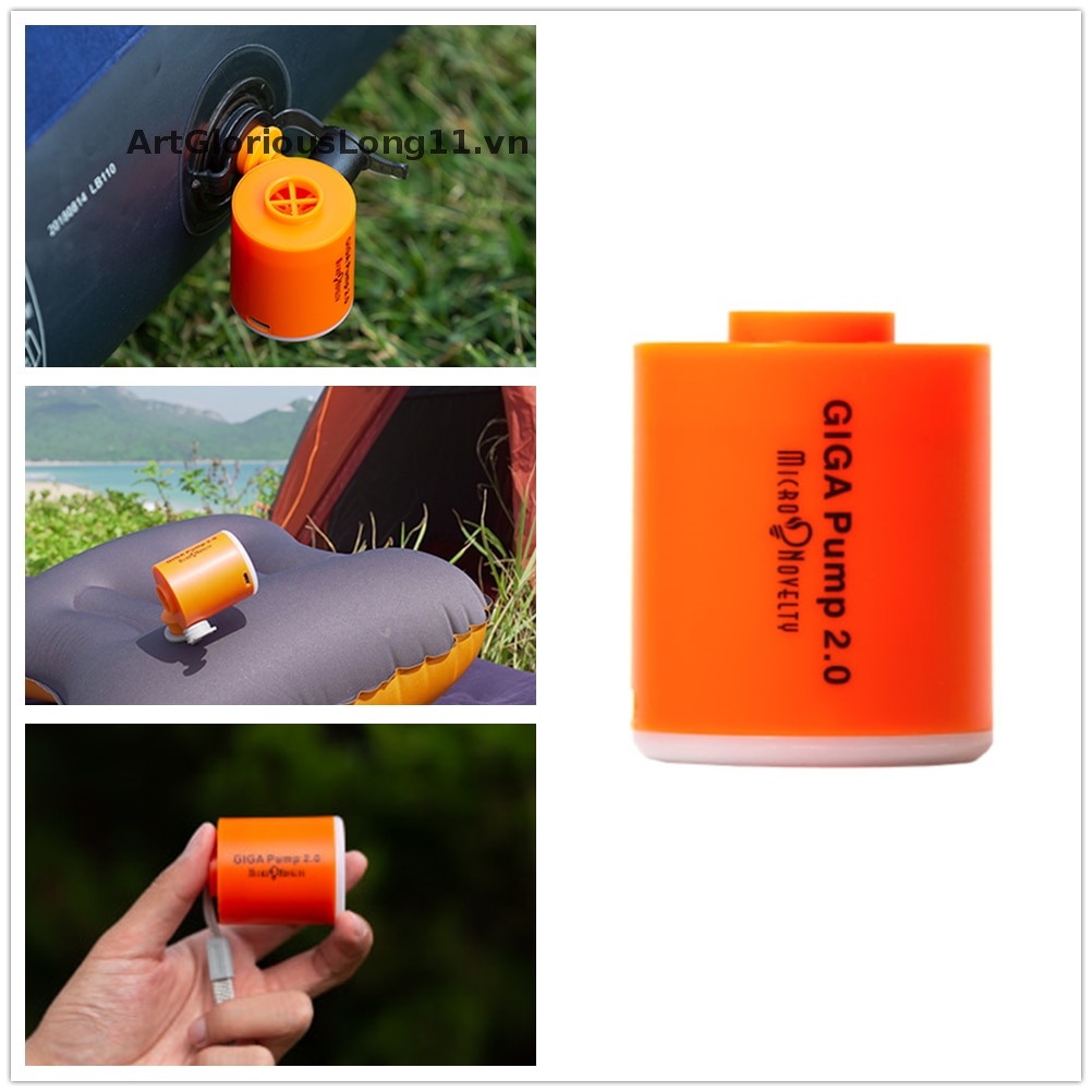 Bơm Hơi Mini Artgla 2.0 Tiện Dụng Mang Theo Du Lịch Cắm Trại