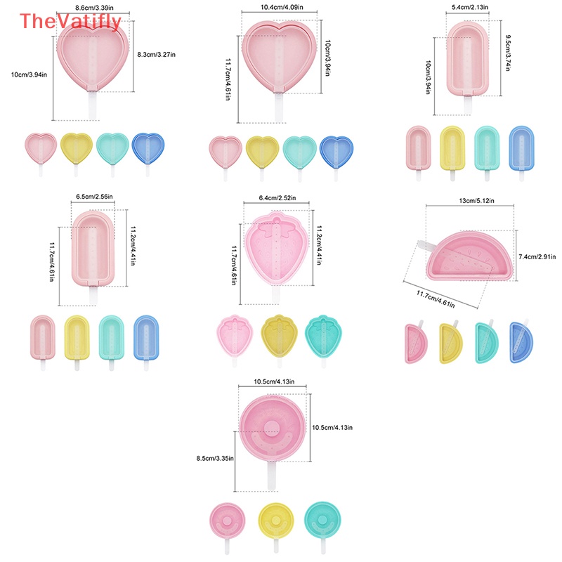 Khuôn Làm Kem Que Có Thể Tái Sử Dụng Tiện Lợi