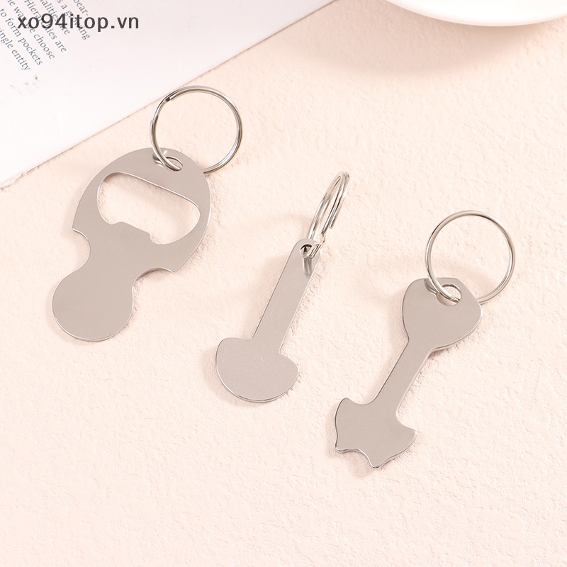 Xoitop Set 2 Móc Khóa Kim Loại Gắn Xe Đẩy Mua Sắm Sử Dụng Tại Nhà / Ngoài Trời