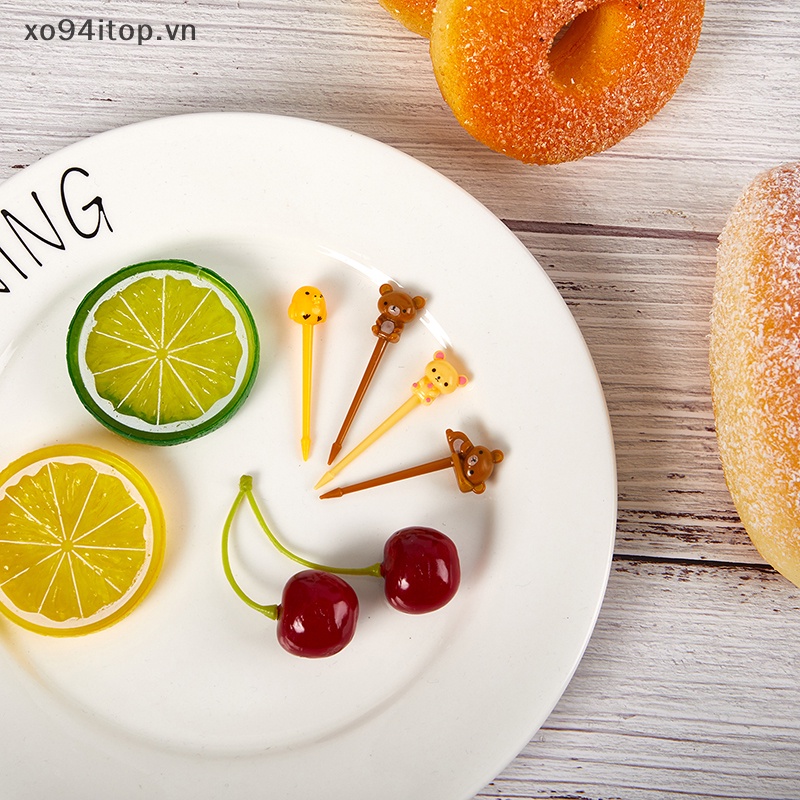 Set 8 Nĩa Ăn Trái Cây Hình Động Vật Đáng Yêu