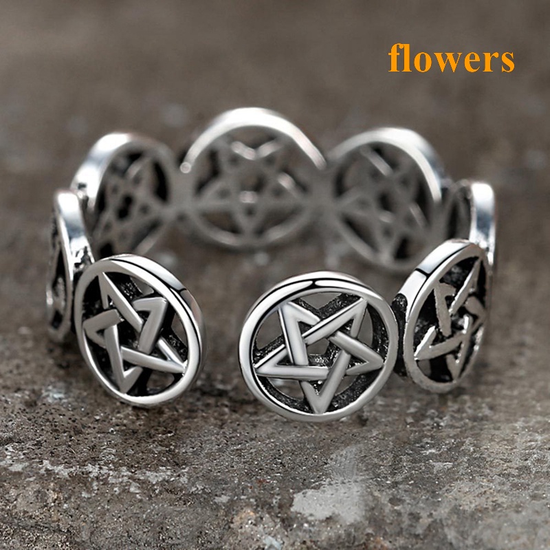 Nhẫn Hình Ngôi Sao Năm Cánh Màu Sắc Tùy Chỉnh Phong Cách Hàn Quốc Thời Trang Cho Nam Và Nữ