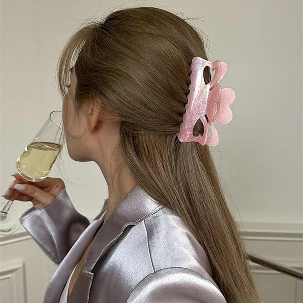 Kẹp Tóc Đuôi Ngựa Hình Trái Tim Đơn Giản Sáng Tạo Cho Nữ