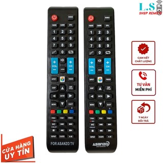 Điều khiển tivi Asanzo smart/LCD Internet hàng chuẩn sịn, remote asanzo tv - Hàng mới 100%, tặng kèm pin