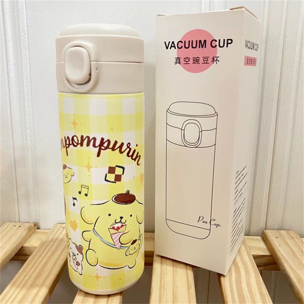 SANRIO Bình Nước Giữ Nhiệt 420Ml Bằng Thép Không Gỉ Họa Tiết Anime Kuromi Melody Cinnamoroll