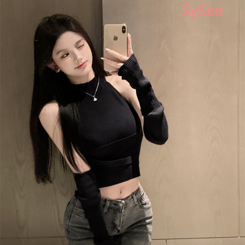 Áo Dệt Kim Hai Dây Ôm Dáng Thiết Kế Gợi Cảm Cho Nữ