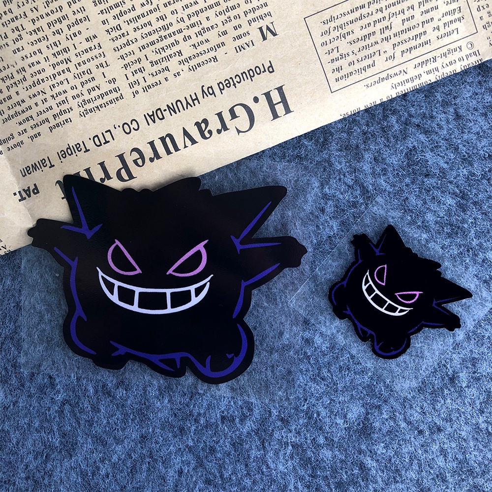 Đề Can Dán Trang Trí Kính Chắn Gió / Xe Hơi / Xe Máy Hình Hoạt Hình Pokemon Phản Quang Vui Nhộn Chống Thấm Nước