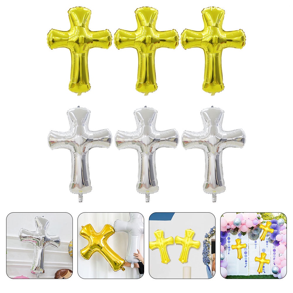 Set 6 Bong Bóng Màng Nhôm Trang Trí Tiệc