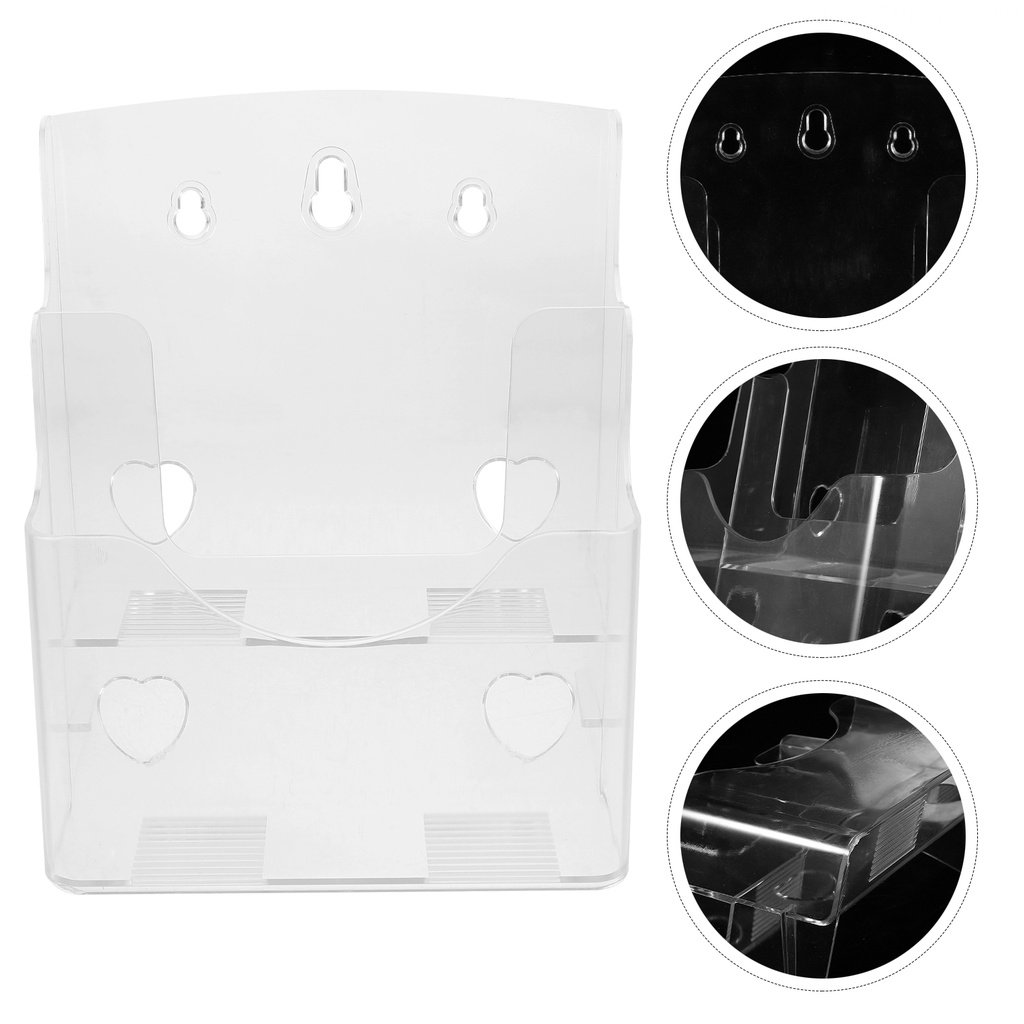 Kệ Nhựa Acrylic Trong Suốt Kích Thước 20.5X17.5cm Có Thể Gấp Gọn Tiện Dụng