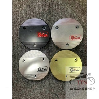 Nắp nồi gcraft nhôm cnc kèm 3 ốc salaya và long đền đỏ gắn xe máy wave dream wave nhỏ...