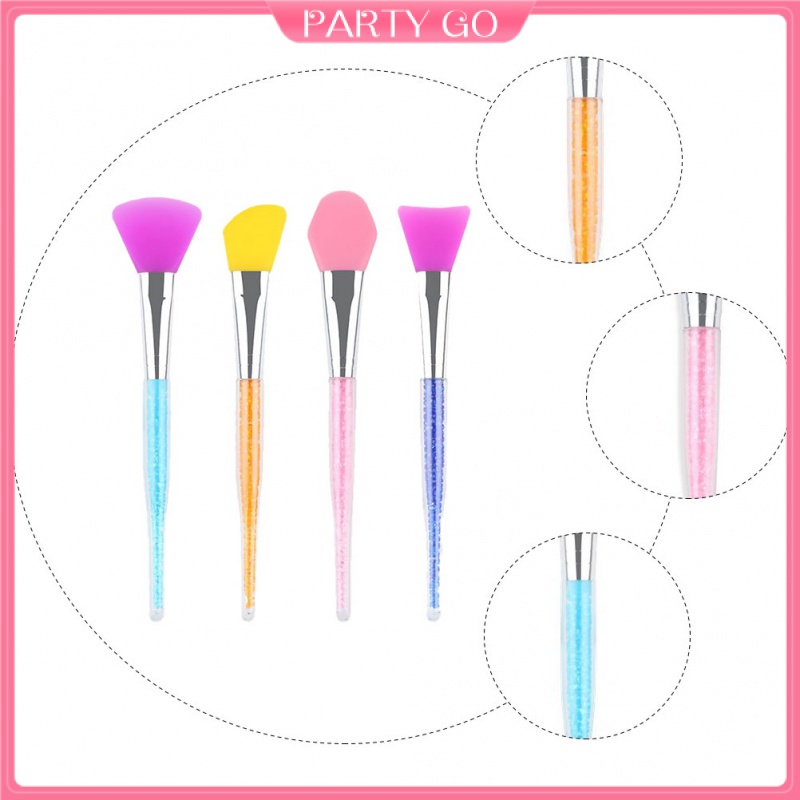 Set 4 Cọ Silicone Đắp Mặt Nạ Tiện Lợi