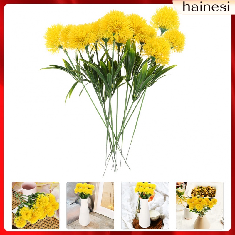 Artificiales Para Flower Dandelion Dandelions Decorate 12 Pcs