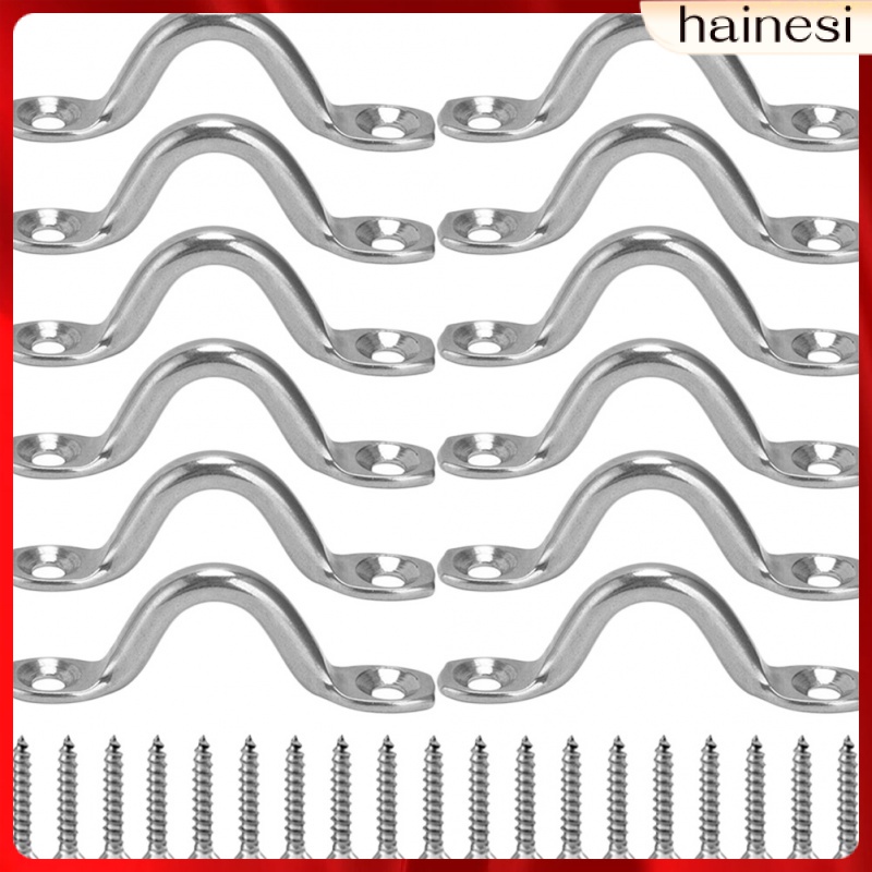 Set 12 Vòng Kim Loại Cố Định Tay Nắm Cửa Cho Thuyền Kayak