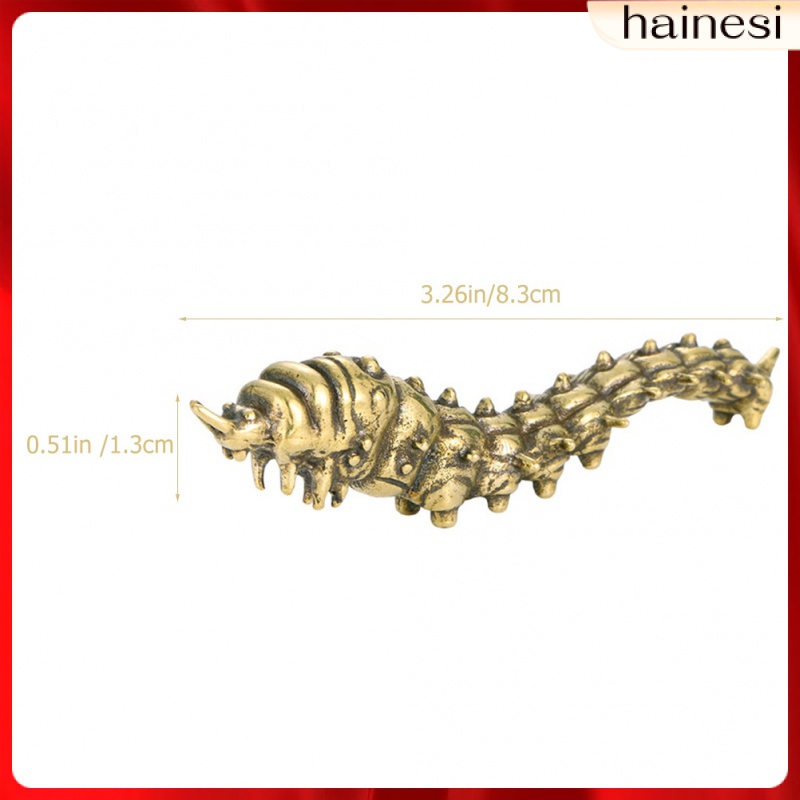 Mô Hình Con Sâu Bằng Đồng Thau Để Bàn Trang Trí