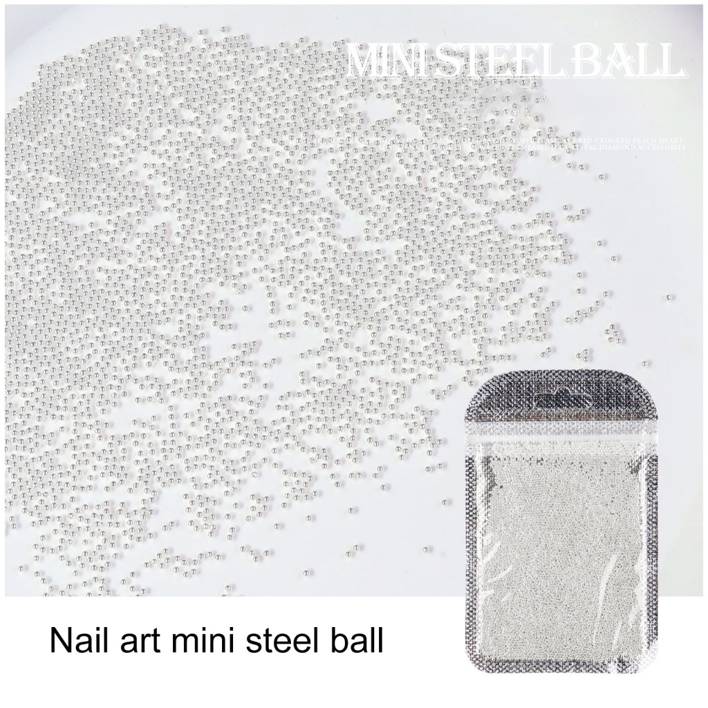 1 Túi Hạt Thép Mini Đính Trang Trí Móng Tay 3D