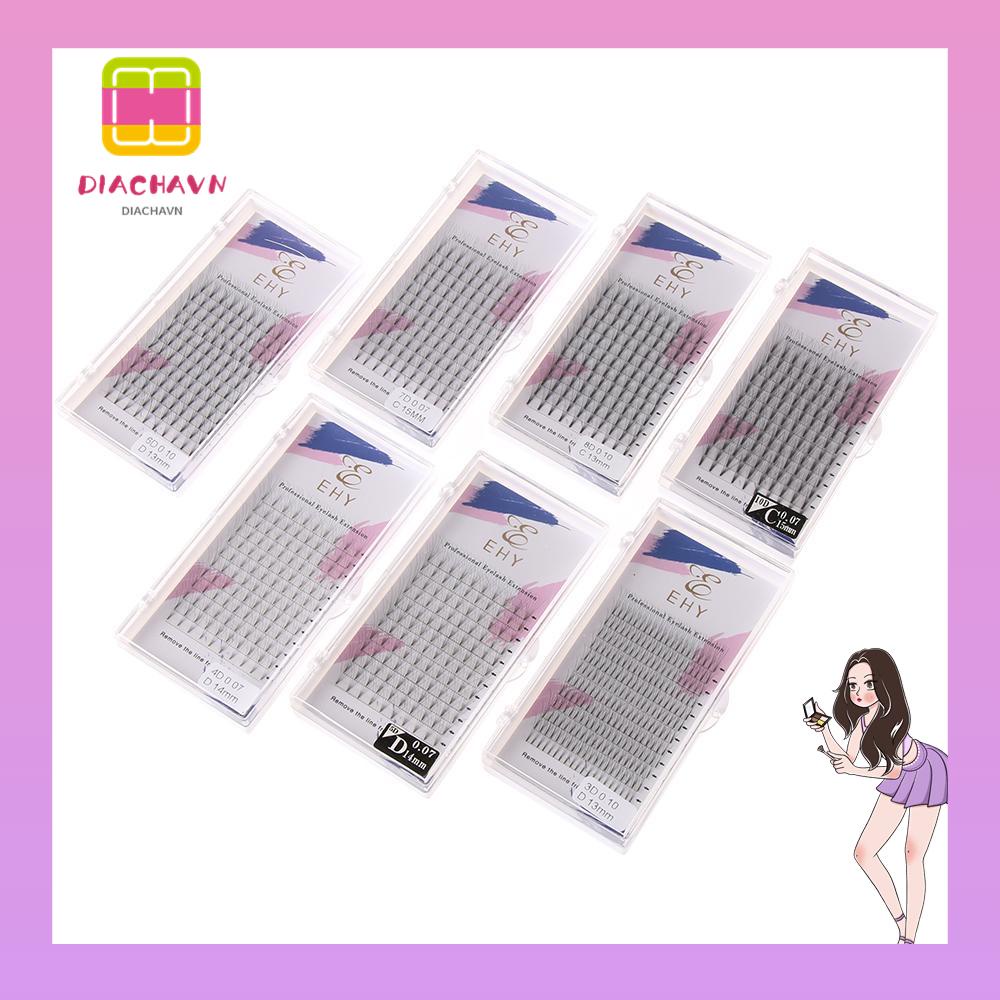 Hộp Lông Mi Giả 12 Hàng Trọng Lượng Nhẹ C / D Cong Dài Tự Nhiên