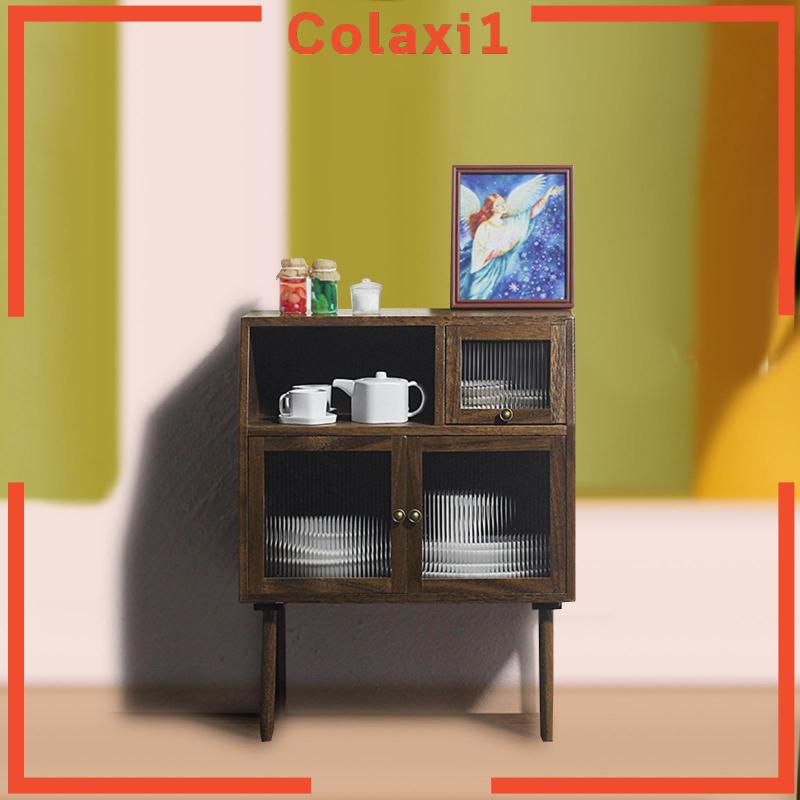 Mô Hình Tủ Chén 1 / 6 1 / 12 Độc Đáo Trang Trí Nhà Búp Bê