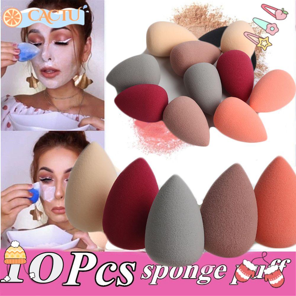 Bộ 10 Mút Trang Điểm Mini Hình Giọt Nước Nhiều Màu Sắc