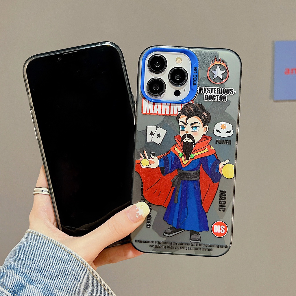 Ốp Điện Thoại TPU Dẻo Trong Suốt Họa Tiết Hoạt Hình Thiết Kế Hai Mặt Chống Rơi Cho iPhone 11 13 12 14 Pro Max