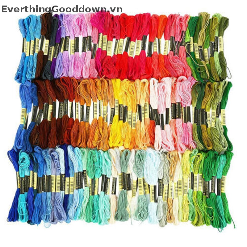 Cuộn Chỉ cotton 8m Nhiều Màu Sắc Dùng Thêu Tranh Chữ Thập DIY  Vn