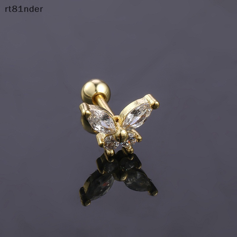 1 Khuyên Xỏ Vành Tai Hình Bướm Xinh Xắn