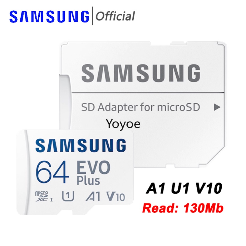 SAMSUNG Thẻ Nhớ Micro SD 128GB 64GB 256GB TF 512GB U1 U3 4K Microsd Cho Điện Thoại