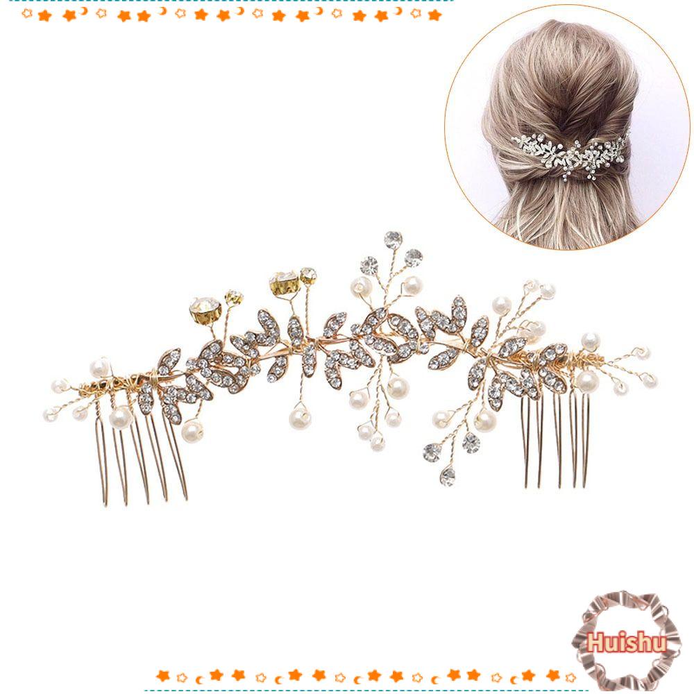 Lược Cài Tóc Đính Đá Thời Trang Dành Cho Cô Dâu