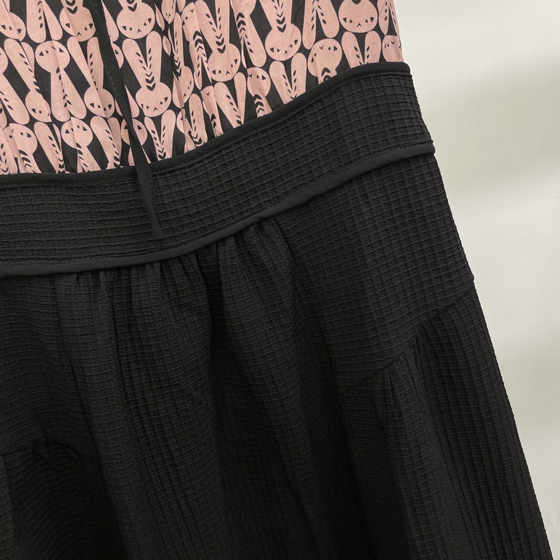 Đầm Ngắn Tay Giả Hai Mảnh Phong Cách Phương Tây Thời Trang Mùa Hè 2023 Mới