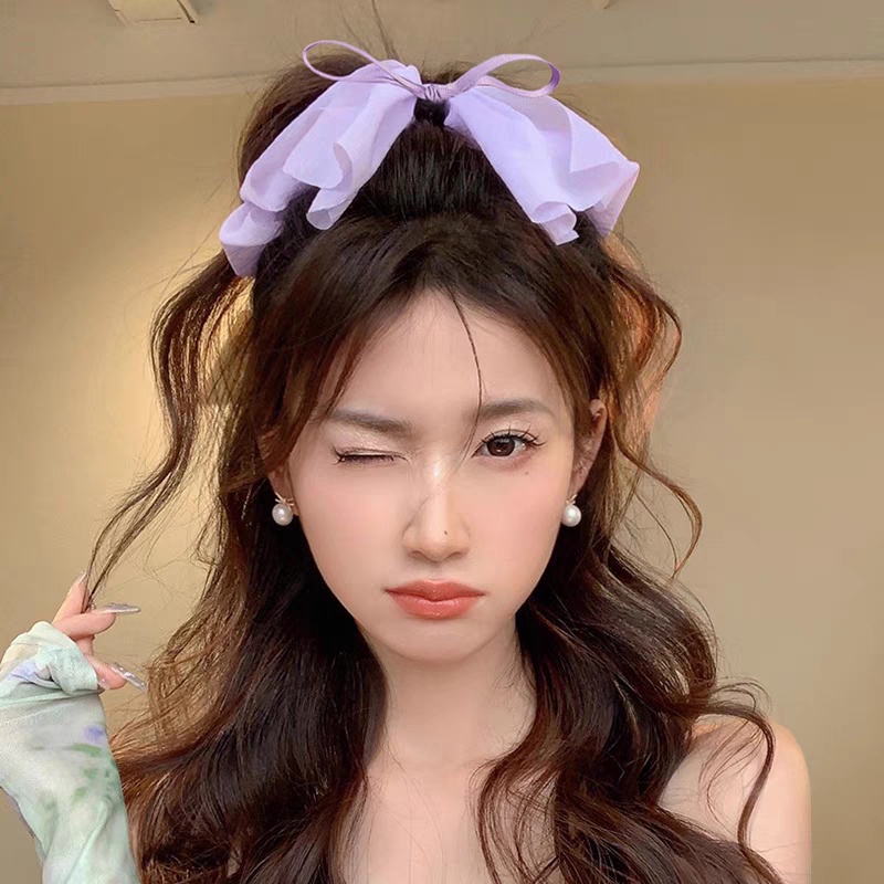 Kẹp Tóc Đính Nơ Ruy Băng Thời Trang Cho Nữ CHLINS