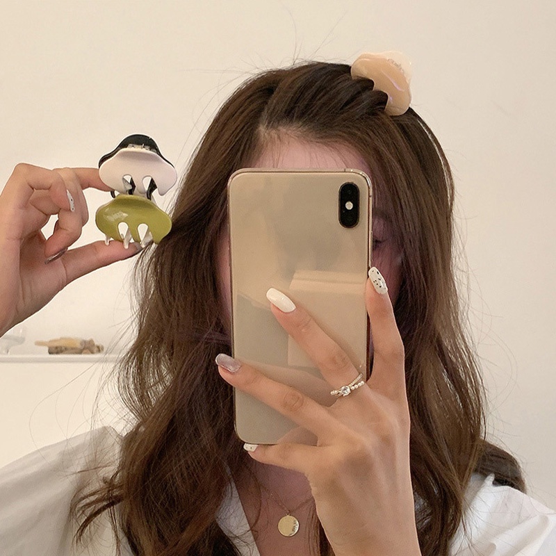 Kẹp Càng Cua Mini Màu Sắc Tương Phản Thời Trang Cho Nữ