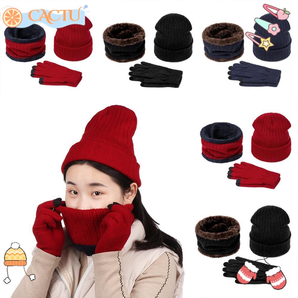 Bộ Khăn Choàng Và Găng Tay Dệt Kim Chống Trượt Cho Nam Và Nữ