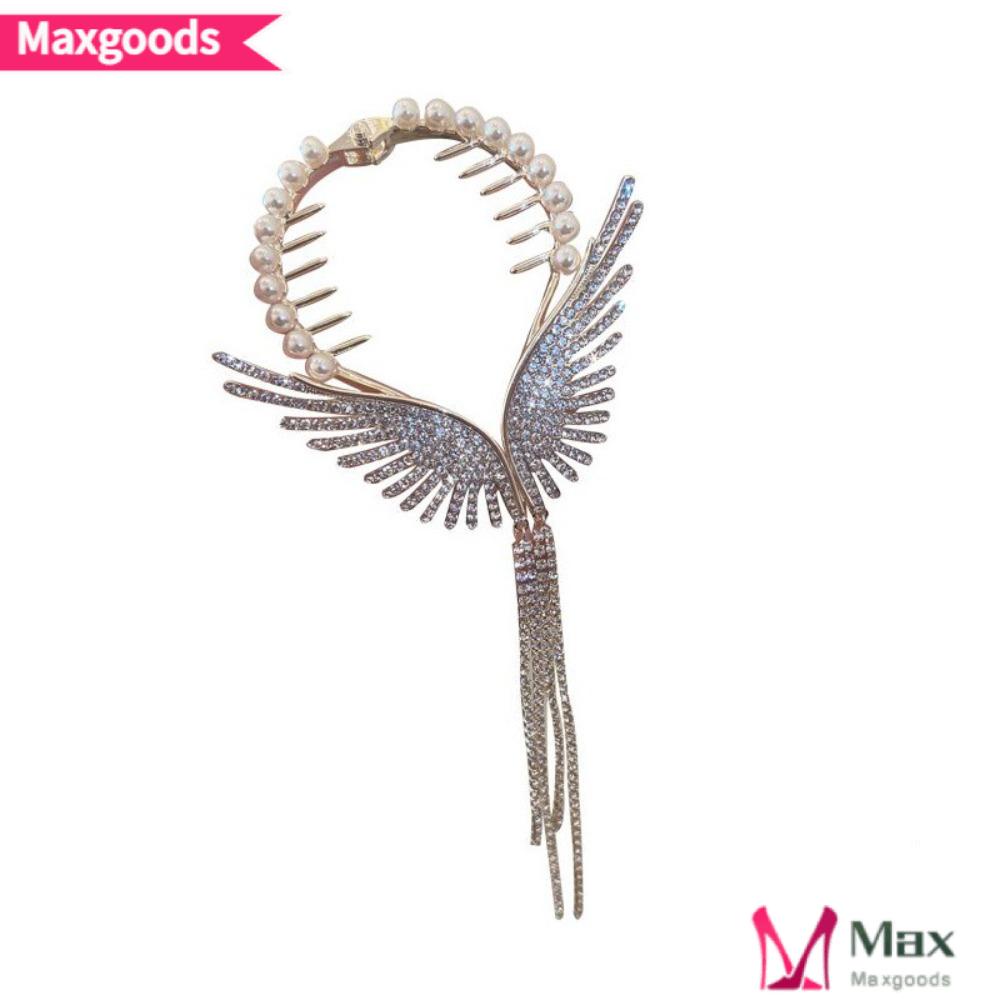 MAXG Kẹp Tóc Hình Bướm Đính Đá Thời Trang Cho Nữ