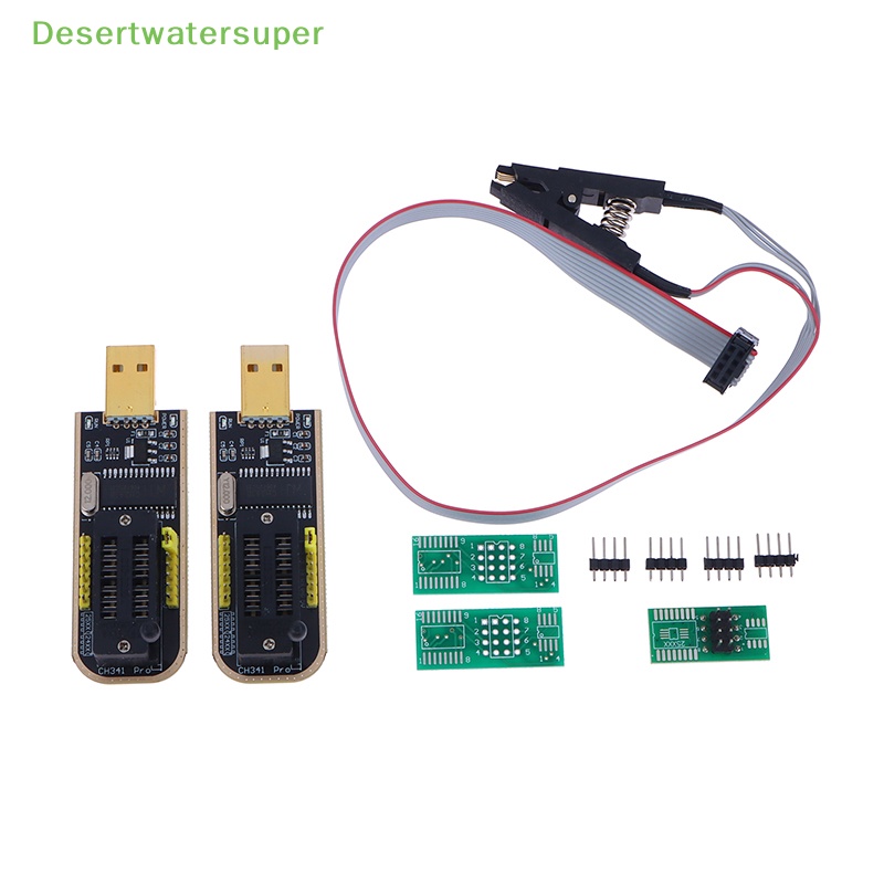 Mô Đun Lập Trình CH341A / CH341B 24 25 Series EEPROM Flash BIOS Có Kẹp