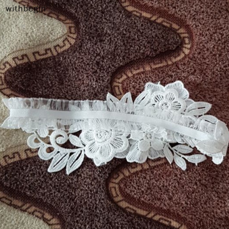 1 Cái Nịt Bít Tất Ren Đính Đá Màu Trắng Gợi Cảm Cho Nữ